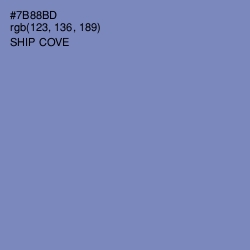 #7B88BD - Ship Cove Color Image